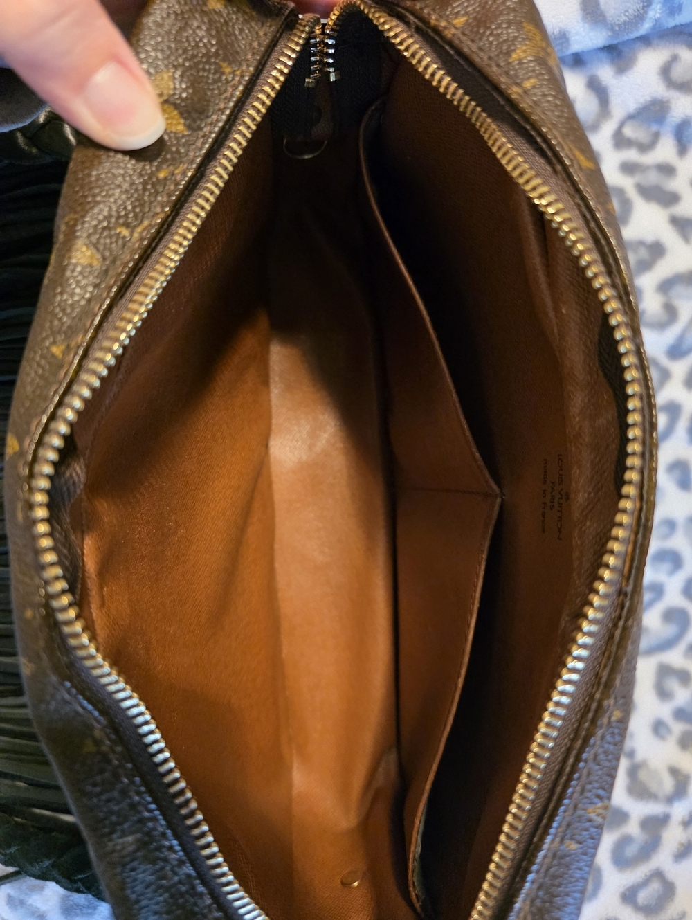 Vintage Boho Bag Monogram Fringe Crossbody with Black Strap - Picture 7 of 10